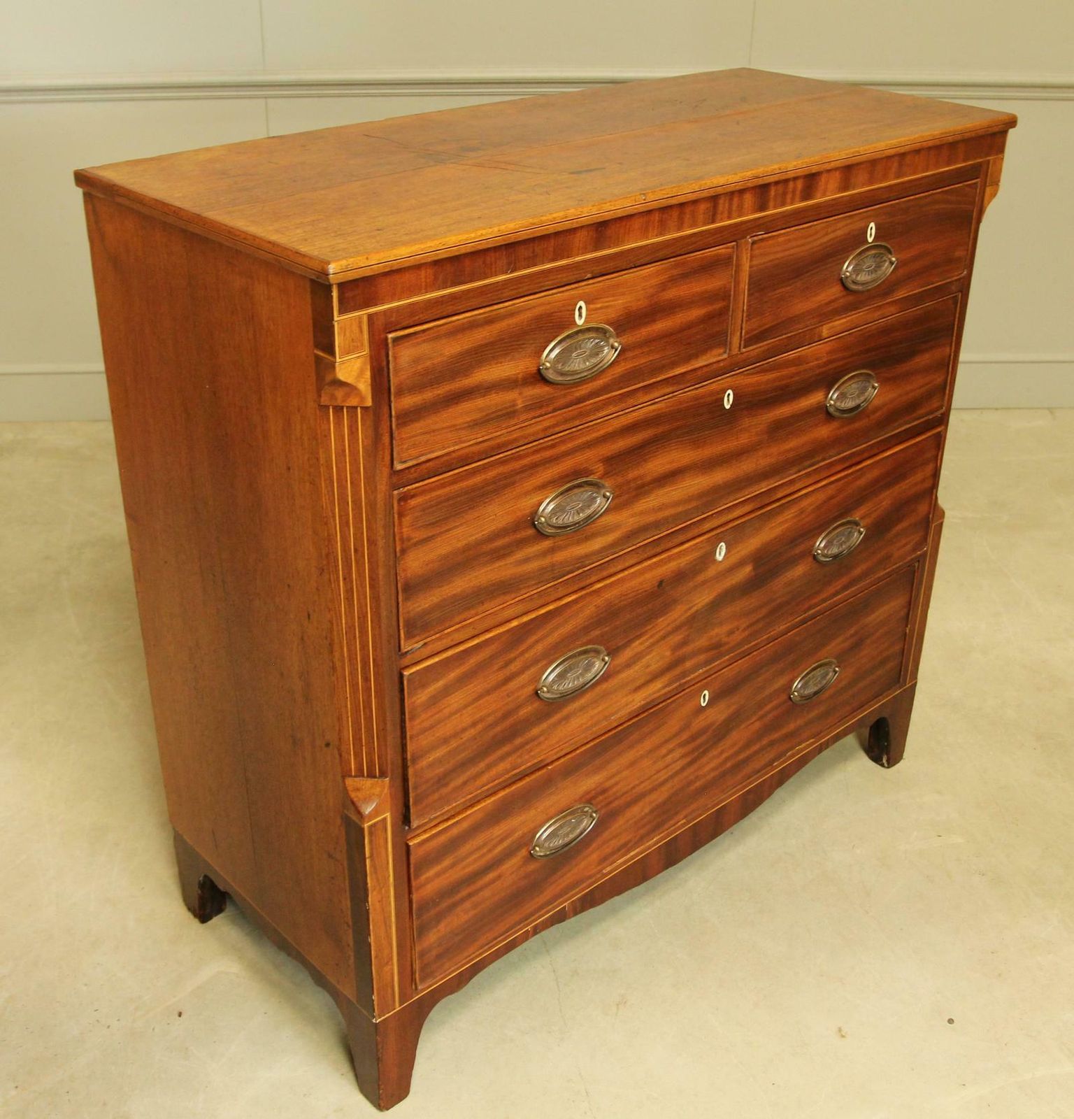 Victorian Inlaid  Chest Of Drawers photo 725.0