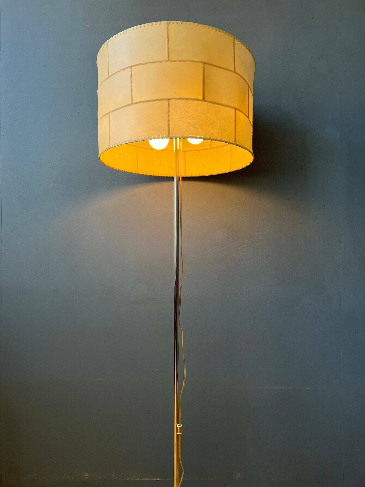 Mid Century Staff Leuchten Leather Floor Lamp photo furniture