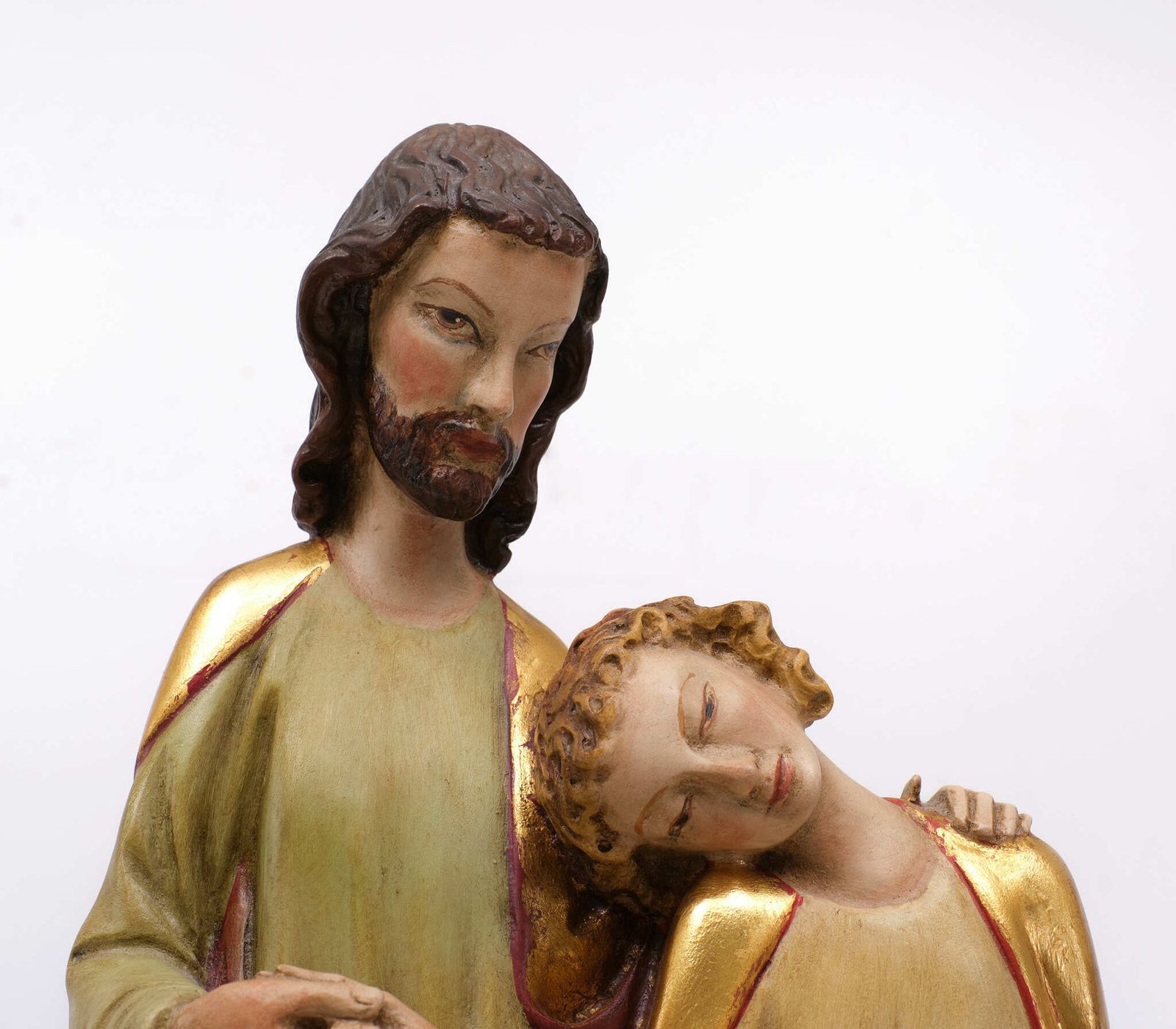 Johannes Op De Borst Van Christus – Sculptuur, Museumreproductie photo for sale