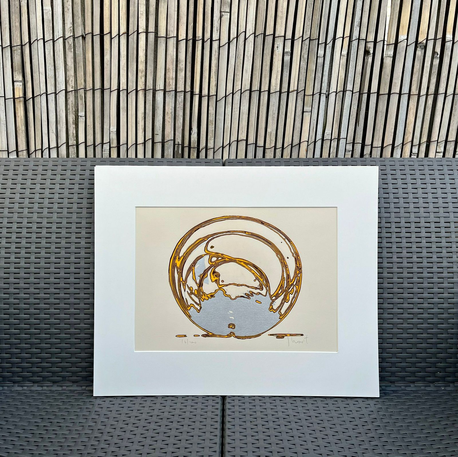 Original Vintage Hand Signed Silkscreen Print Ami Shavit (B1934) Israel