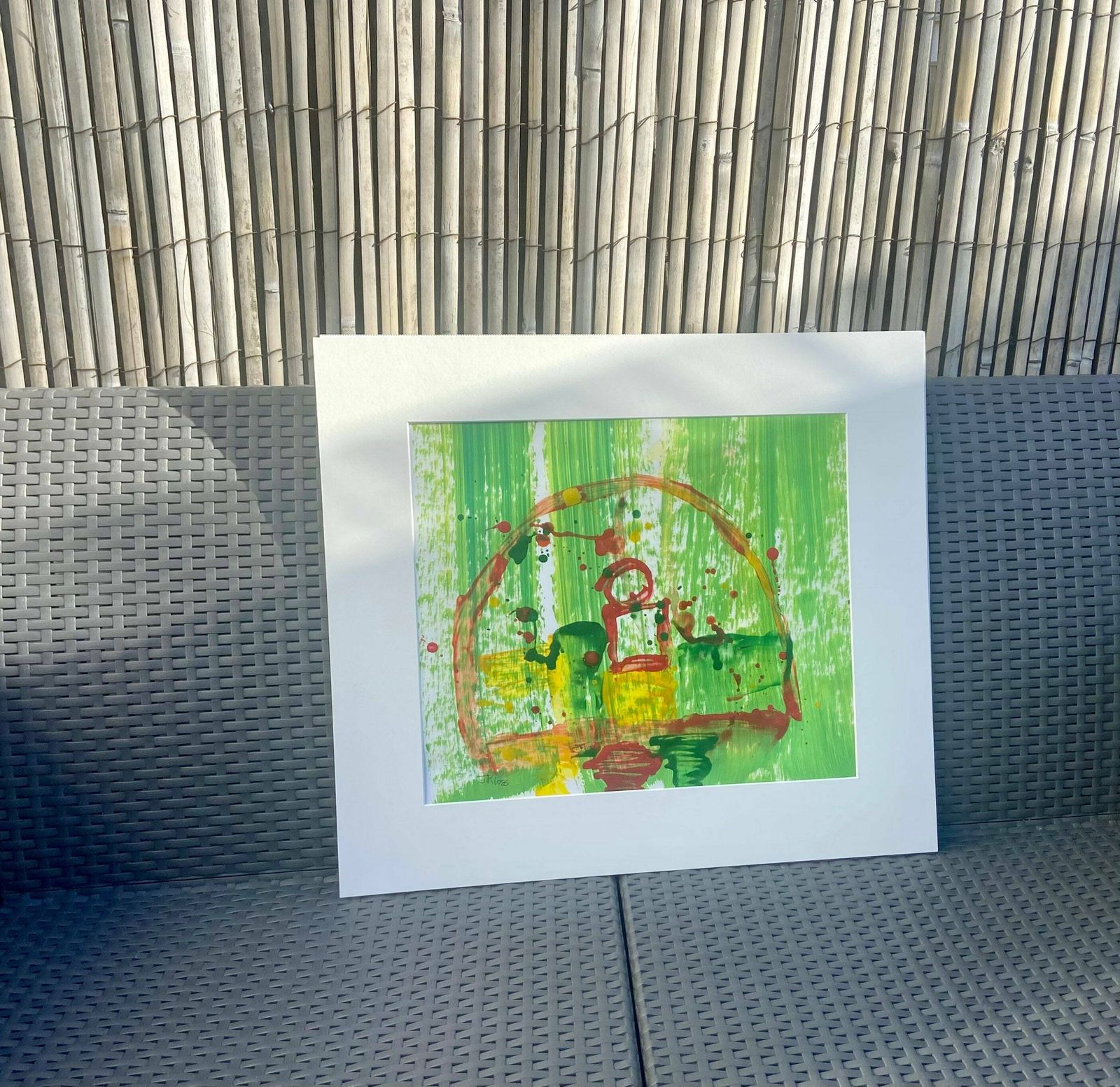 Original Mixed Media Painting ‘Semicircle’ J Kloss photo for sale