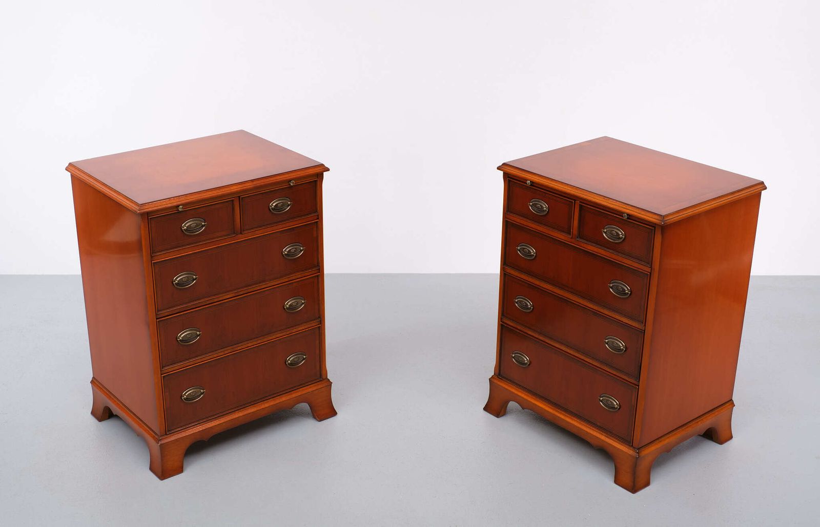Furniture Heldense Exclusive English Furniture Cherry Wood Cabinets 1970s photo