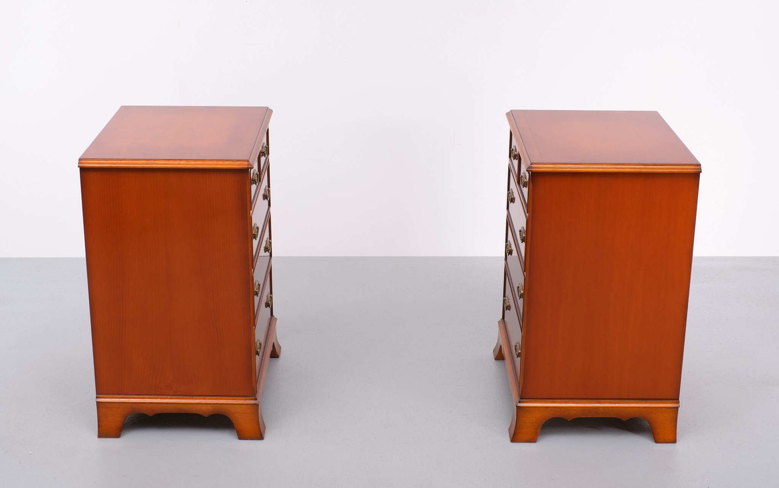 photo vintage Heldense Exclusive English Furniture Cherry Wood Cabinets 1970s