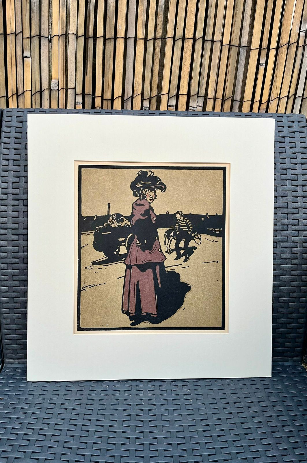 British Artist William Nicholson Original Coster Lithograph From The London Type Series photo for sale