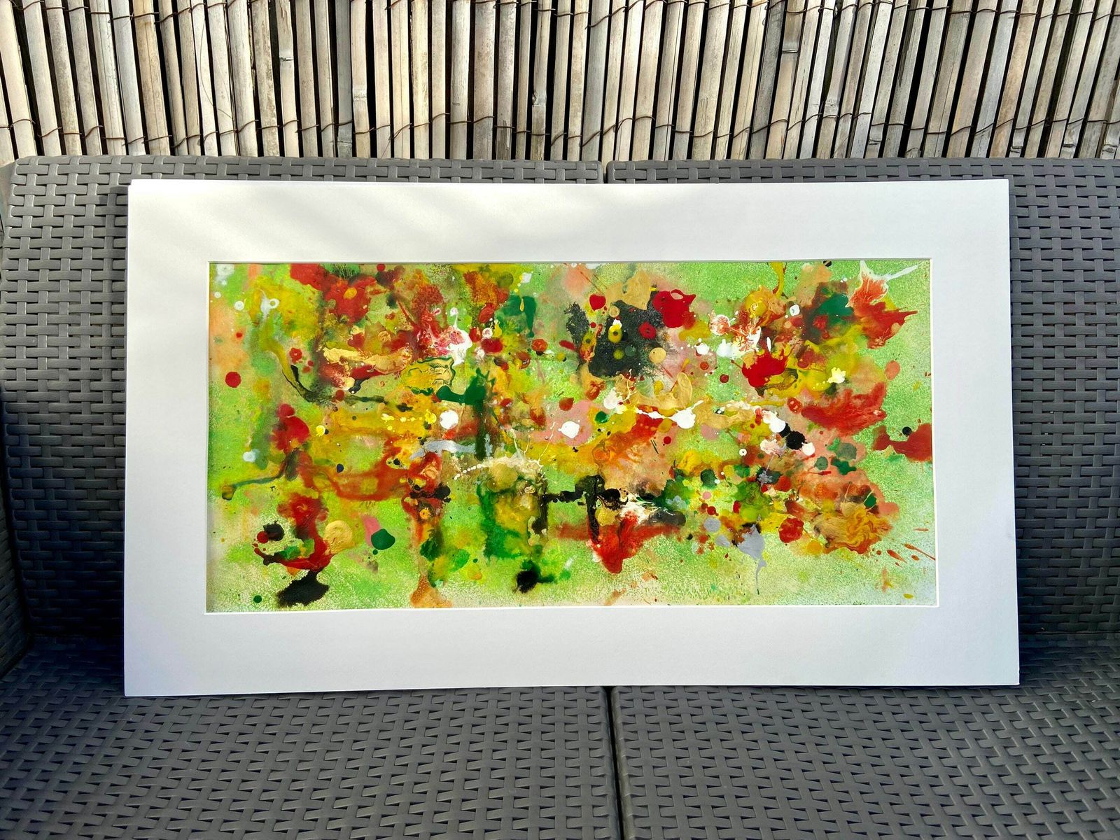 Original Mixed Media Painting ‘Grass Meadow’ J Kloss photo furniture