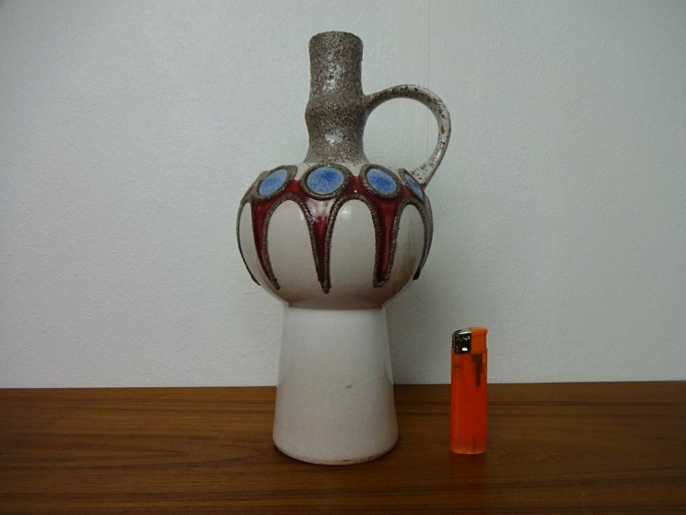 Fat Lava Ceramic Vase From Veb Haldensleben, East Germany, 1970s photo vinterior