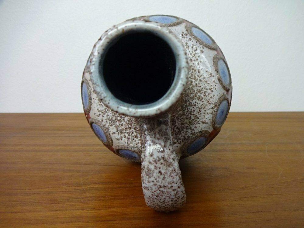 photo vinterior Fat Lava Ceramic Vase From Veb Haldensleben, East Germany, 1970s