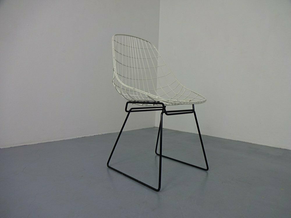 Wire Side Chair By Cees Braakman For Pastoe, 1950s photo Furniture