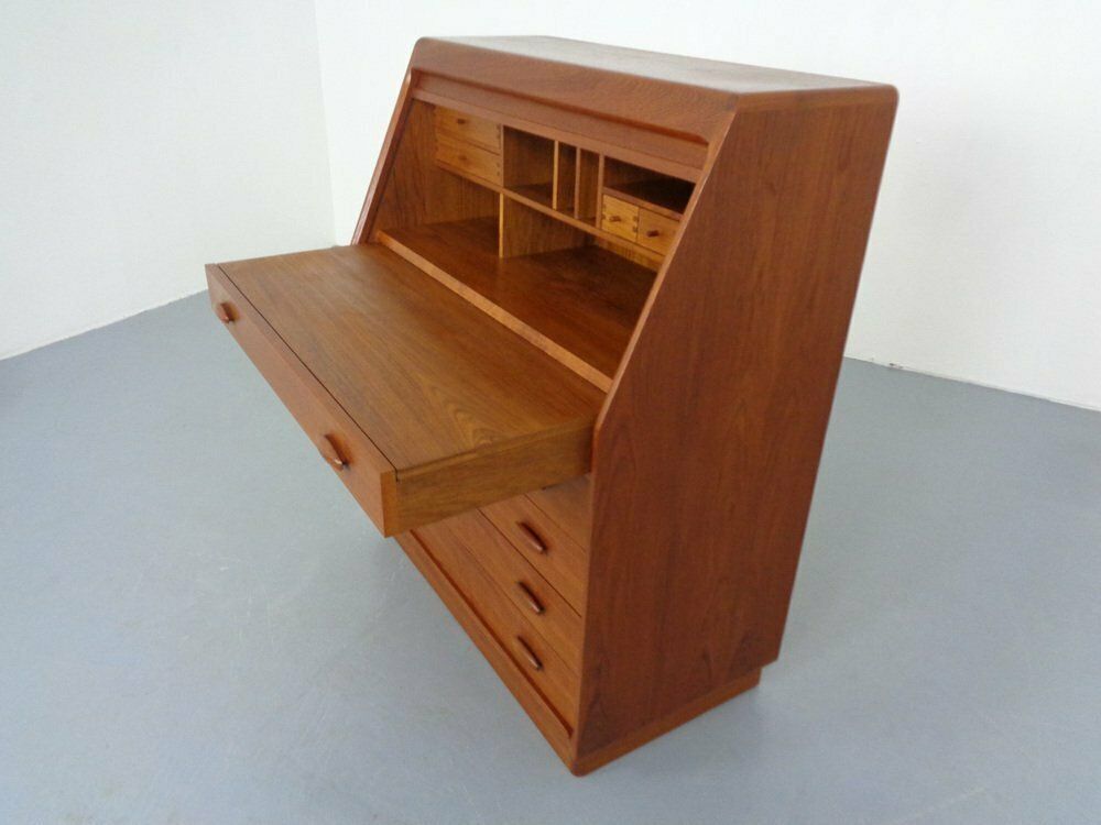 photo for sale Teak Tambour Secretary From Dyrlund, 1960s