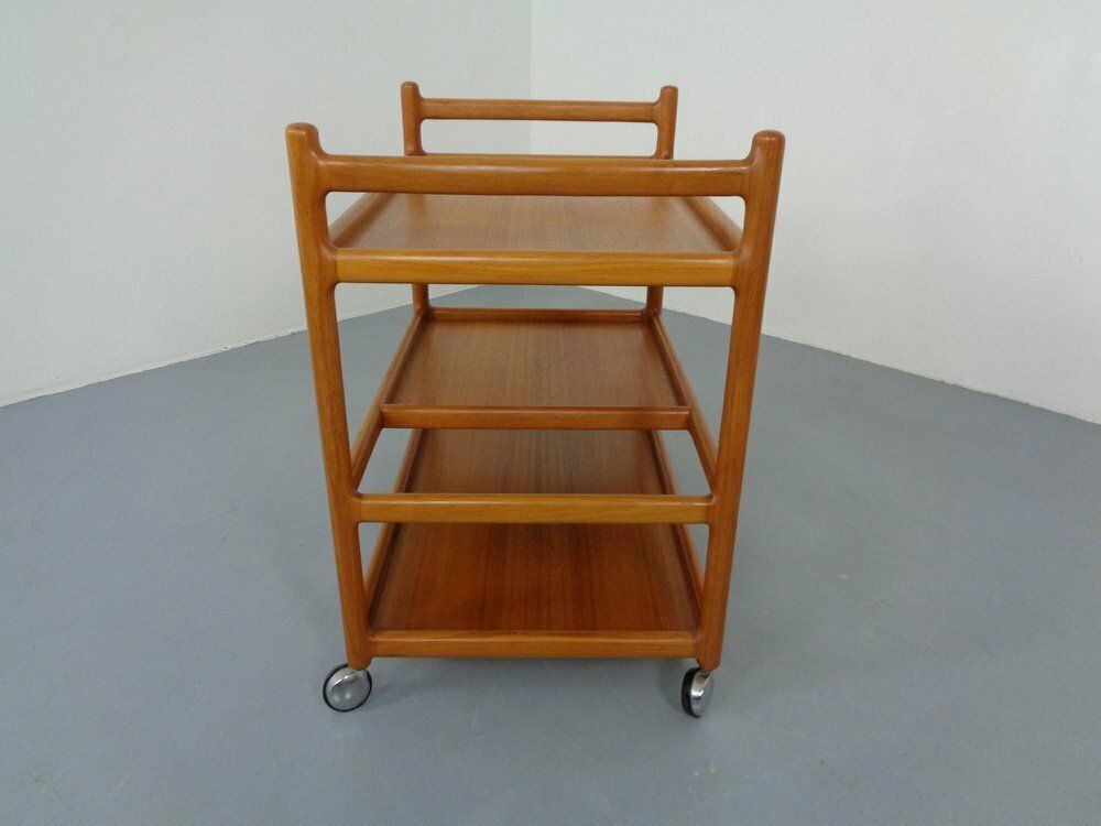 Danish Teak Serving Cart By Johannes Andersen For Cfc Silkeborg, 1960s photo buy