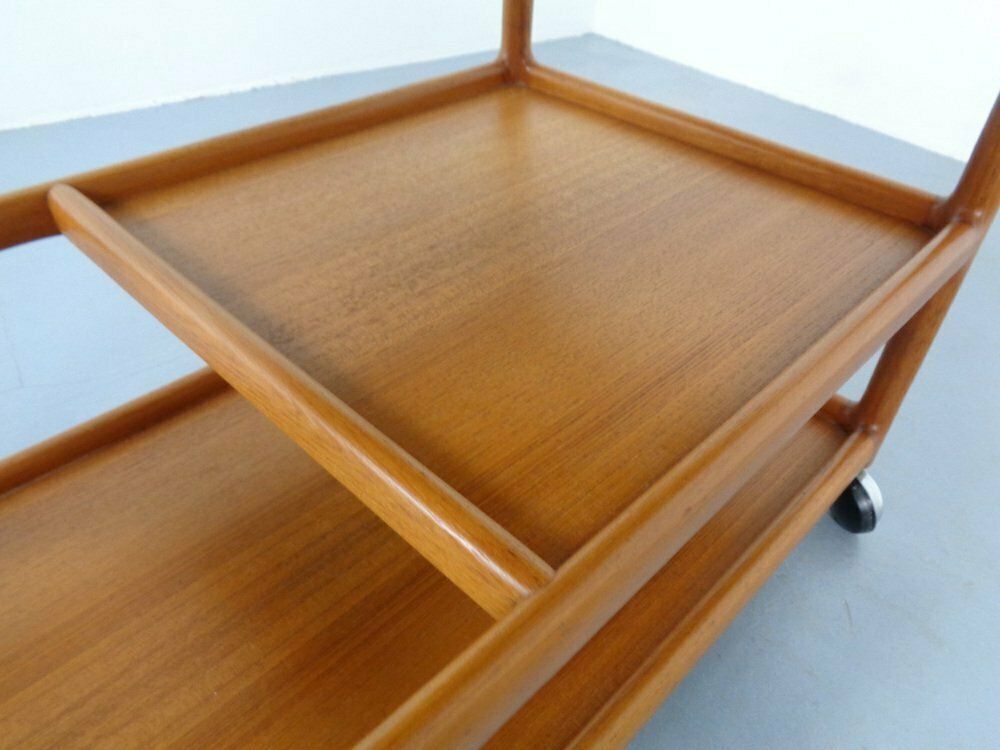 photo buy Danish Teak Serving Cart By Johannes Andersen For Cfc Silkeborg, 1960s