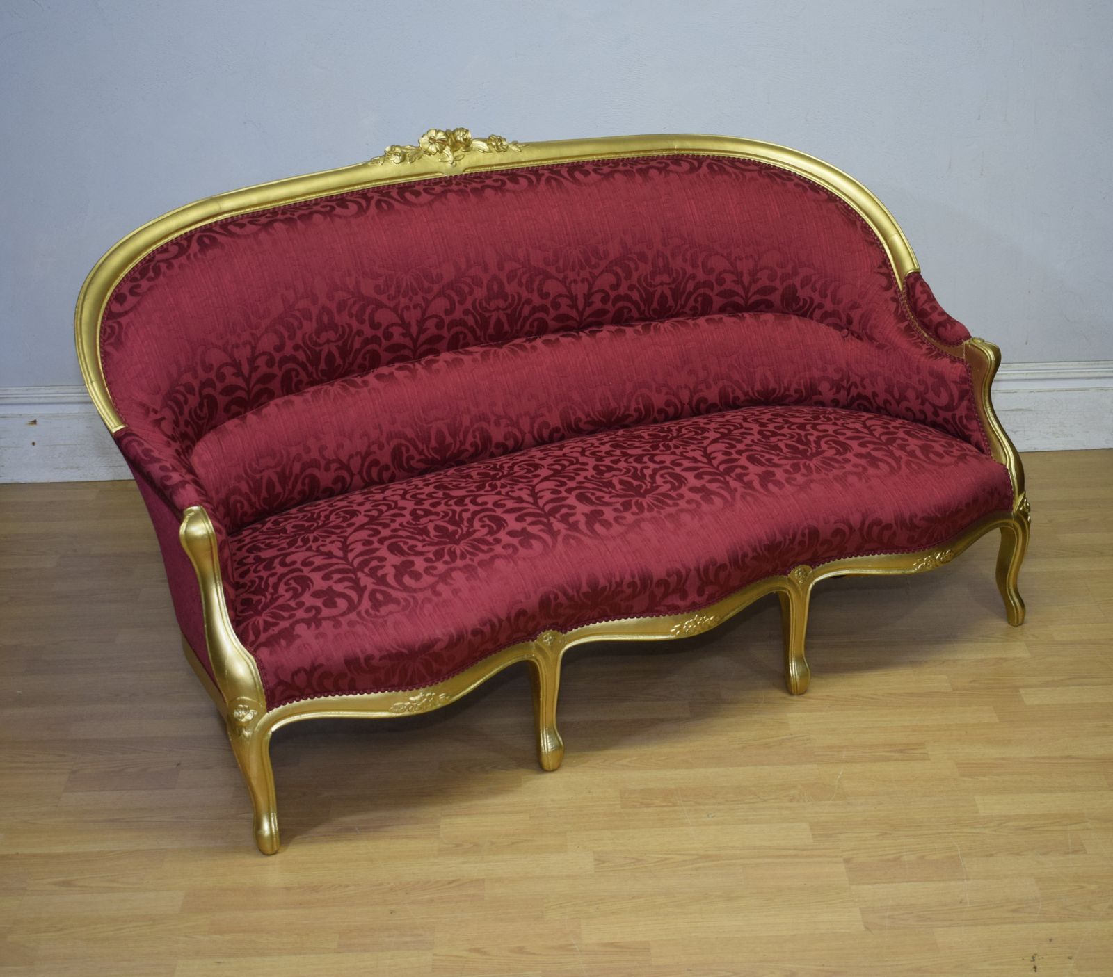 Antique French Gold Painted Sofa photo for sale