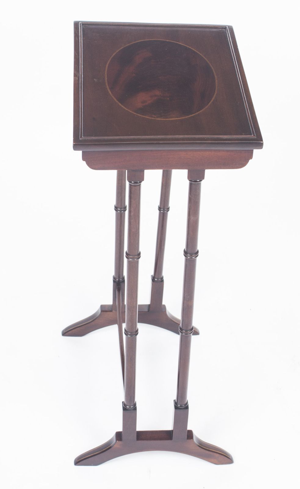Victorian Mahogany & Inlaid  Nest Of 3 Tables C.1880 photo buy