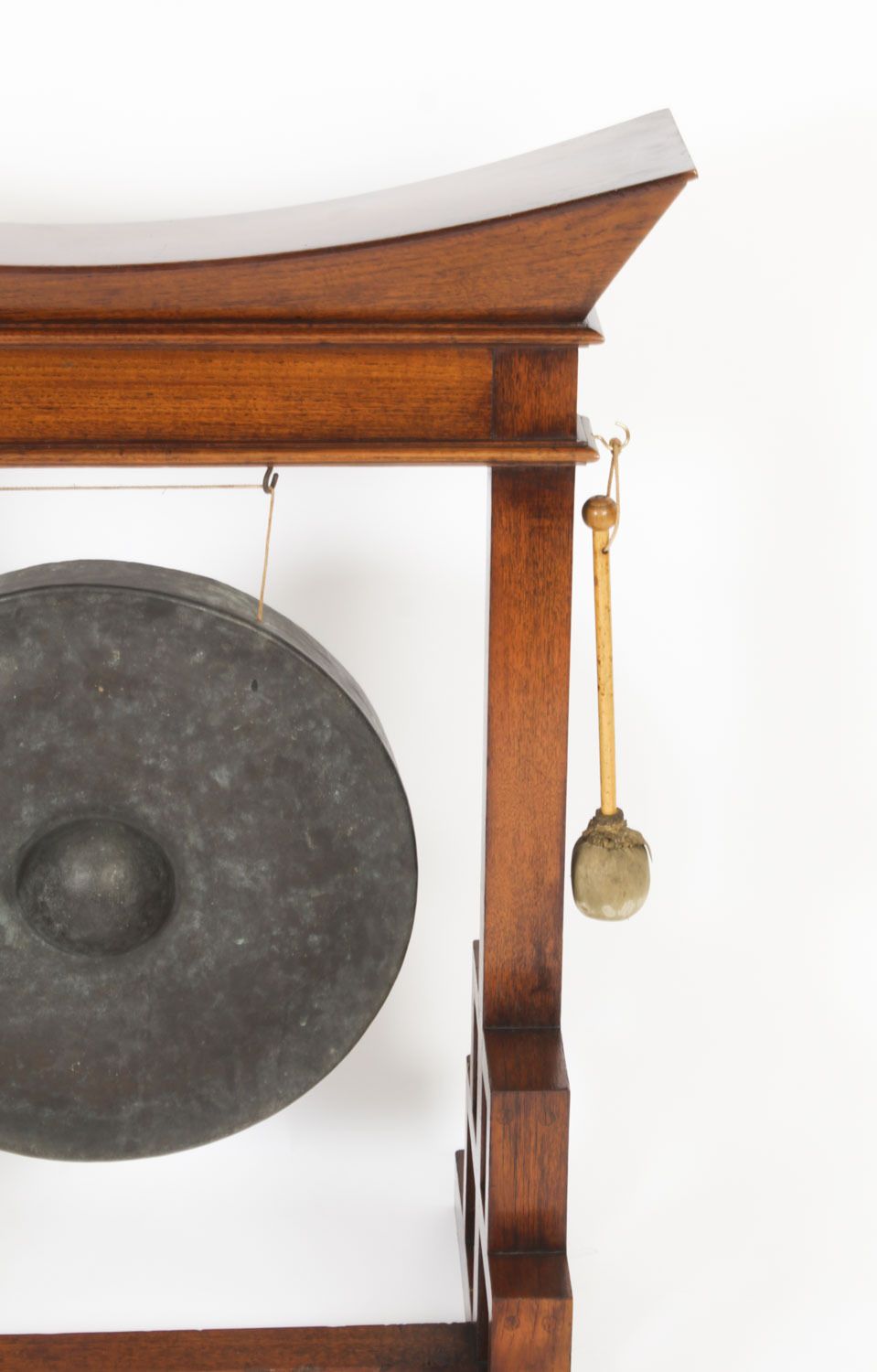 Antique Aesthetic Movement Anglo Japanese Dinner Gong 19th C photo vinterior