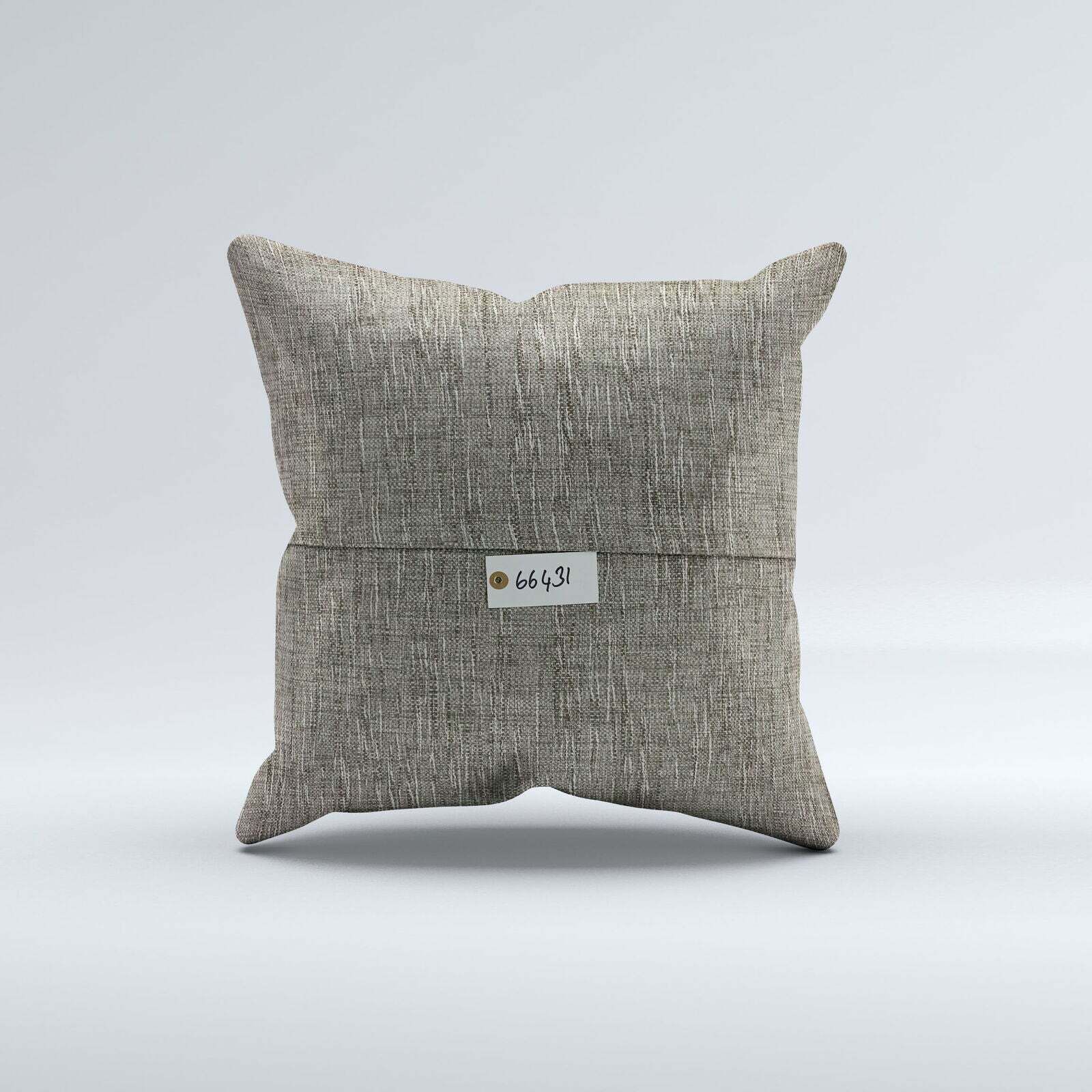 Vintage Turkish Kilim Cushion Cover 60x60 Cm Square Wool Kelim Pillowcase 66431 photo Textiles