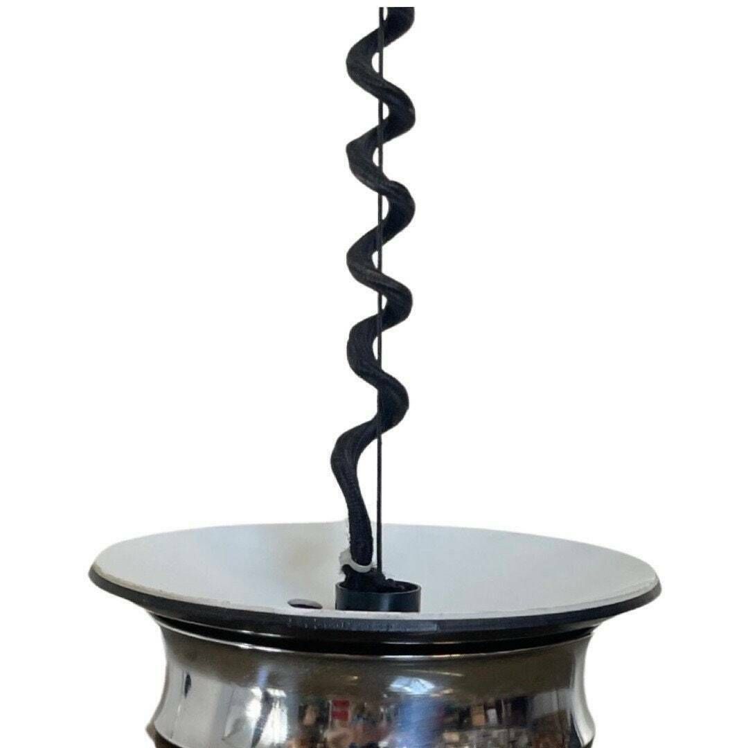 Xl Hanging Pedant Including Rollycord   Brown Acrylic   Giannelli Firenze Luce   Vintage Italian Design   Model With 4 Bulbs photo buy