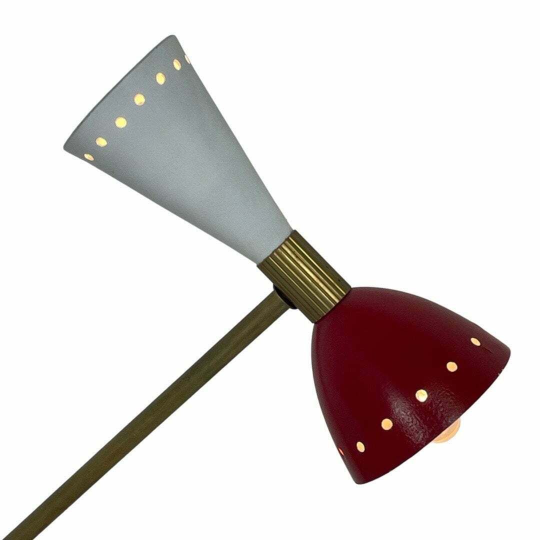 Attr. To   Stilnovo   Diabolo Desk Lamp   Mounted On A Marble Base photo Lighting