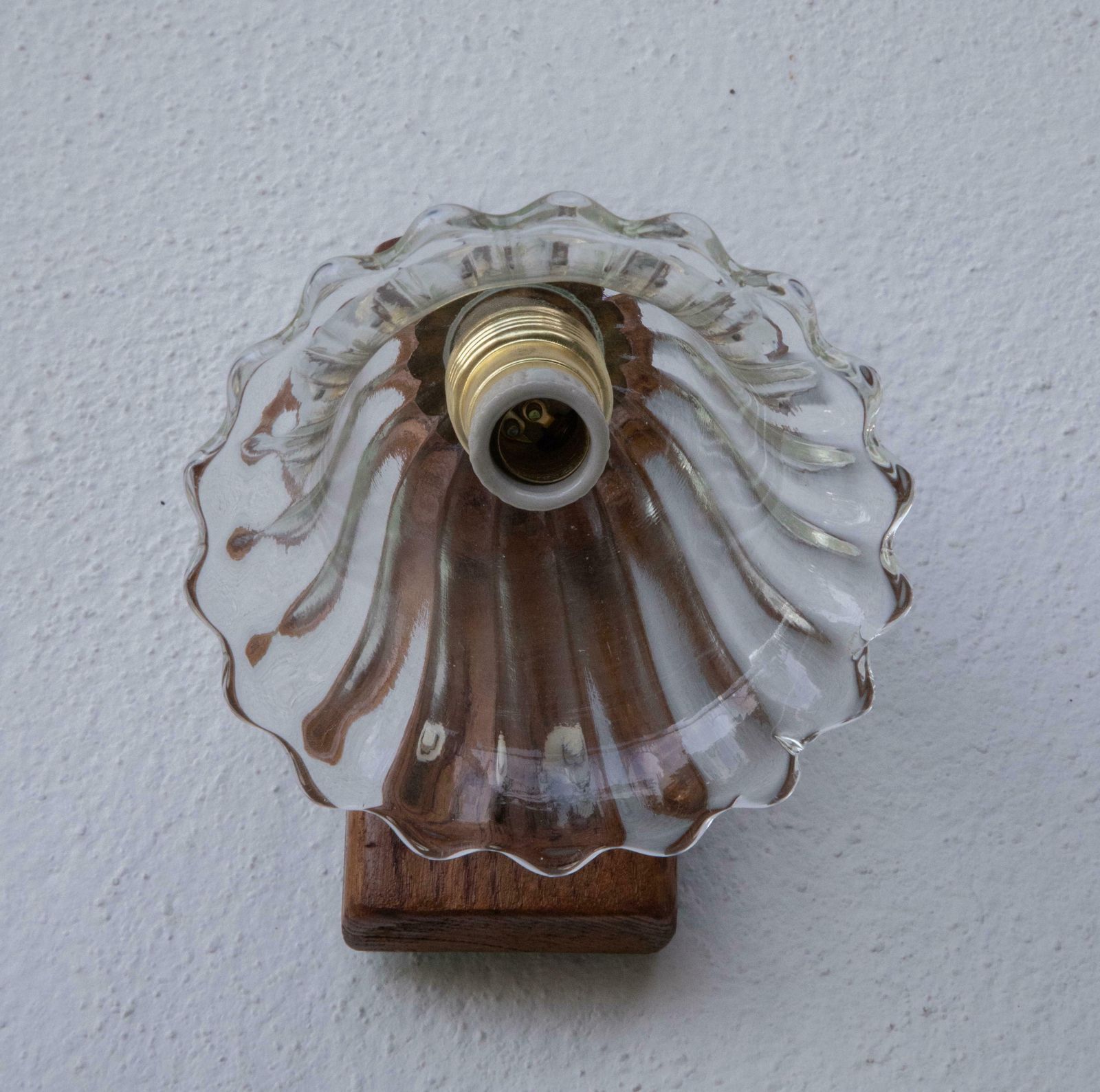 Set Of 2 Art Decò Barovier & Toso Wall Light Murano Art Glass, 1940s photo vinterior
