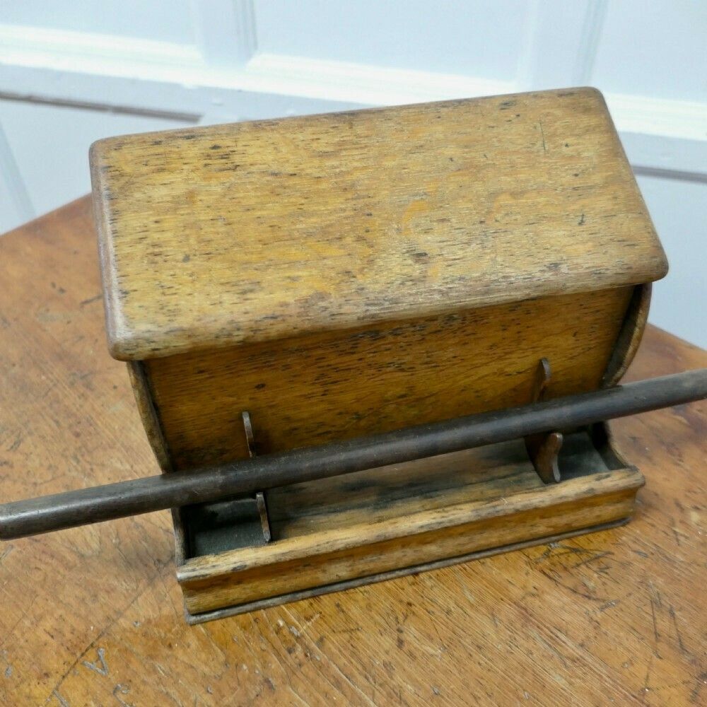 A Good Old Oak Stationary Or Letter Box, With Pen Holder photo vintage