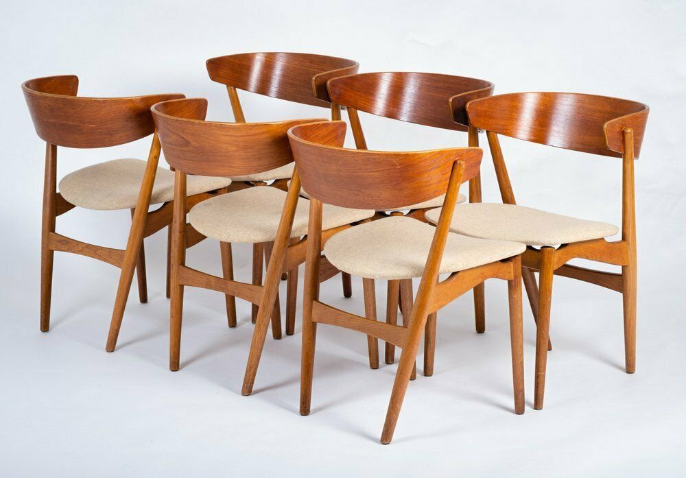 Vintage Danish Teak Dining Chairs By Helge Sibast, 1960s, Set Of 6 photo 5020.0