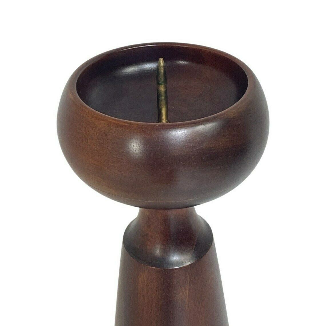 Mid Century Modern / Scandinavian Design   Xxl Candelabra   Solid Teak Wood photo Home Decor
