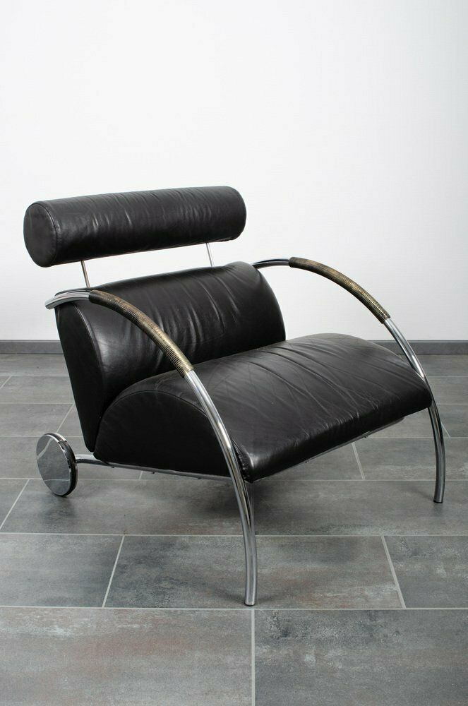 Black Leather Zyklus Armchair By Peter Maly For Cor