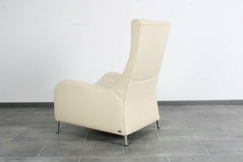 1465.0 Vintage Ds 264 White Leather Lounge Chair By Matthias Hoffmann For De Sede , 1990s photo