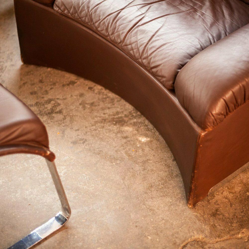 Lounge Chair And Ottoman By Giovanni Offredi For Saporiti, Italy, 1970s, Set Of 2 photo 3347.0