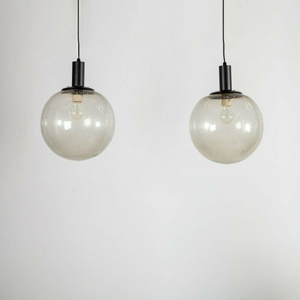 Glass Globes From Limburg, 1970s, Set Of 2