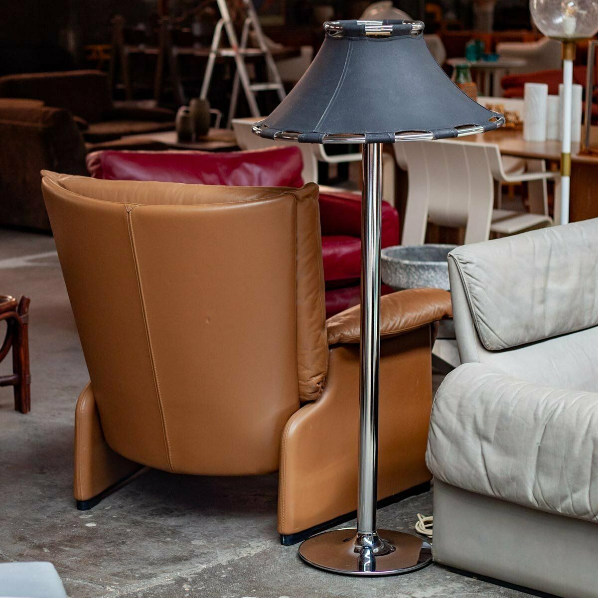 Leather Palmaria Easy Chair By Vico Magistretti For For Cassina, 1995 photo buy