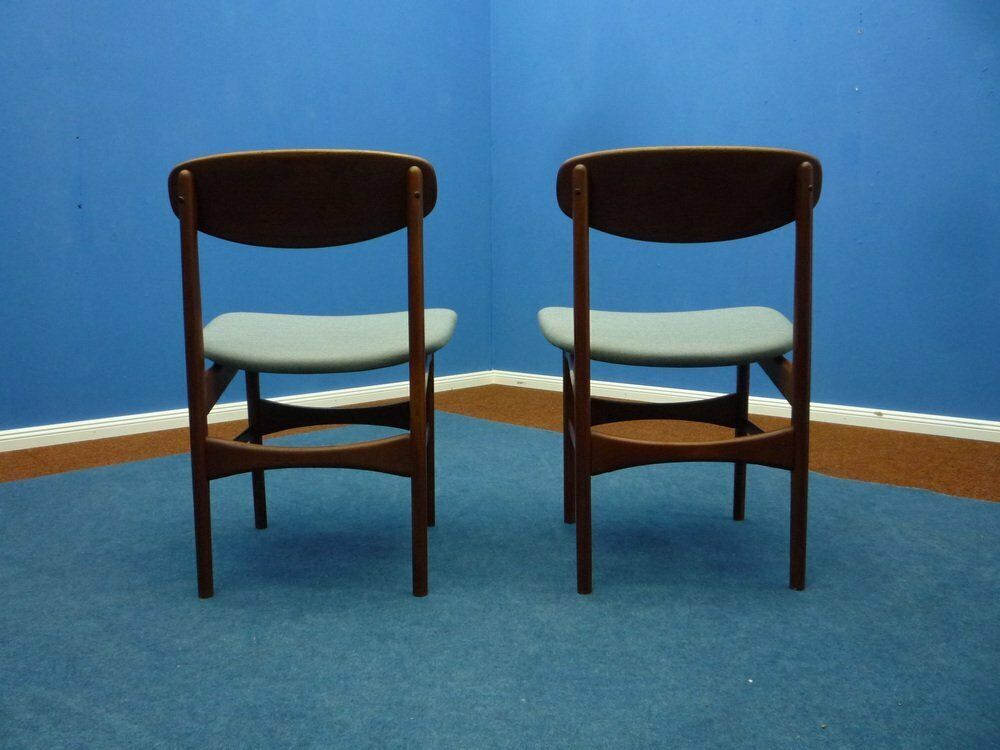 Teak Chairs By Arne Hovmand Olsen For Jutex, 1950s, Set Of 2, Set Of 2 photo vintage