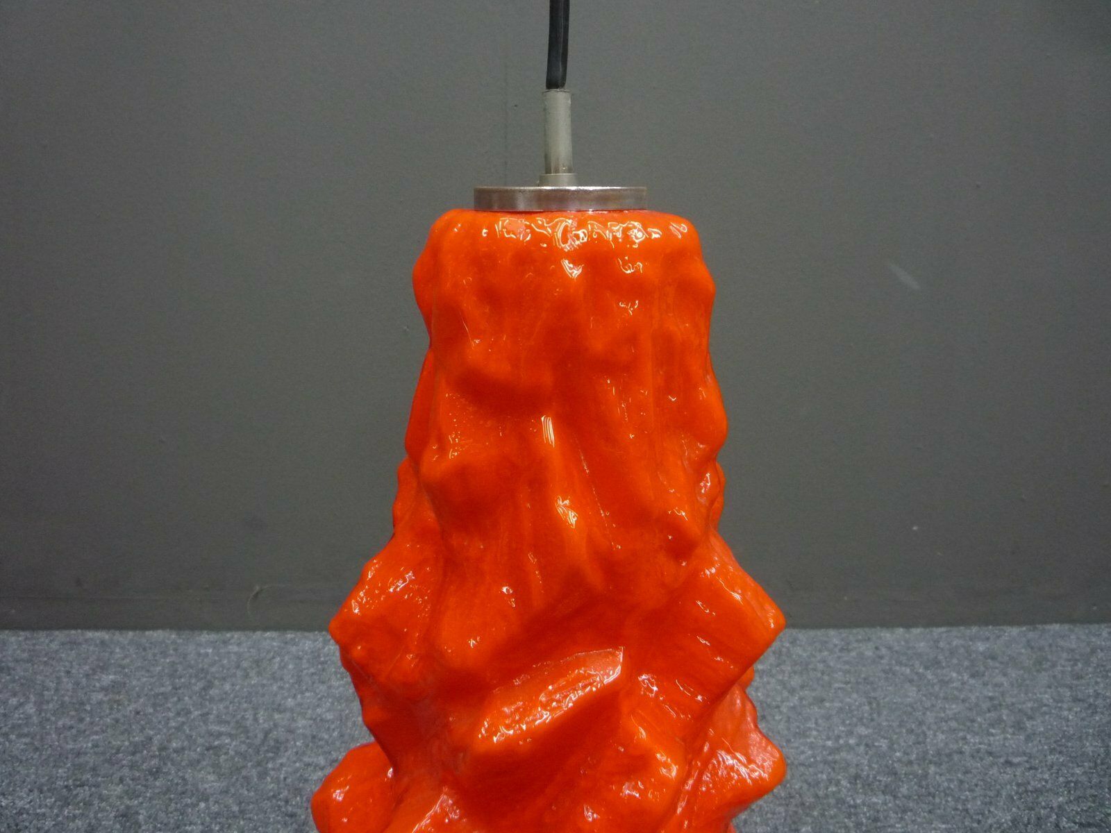Pop Art Glass Hanging Lamp By Peill & Putzler, 1970s photo buy