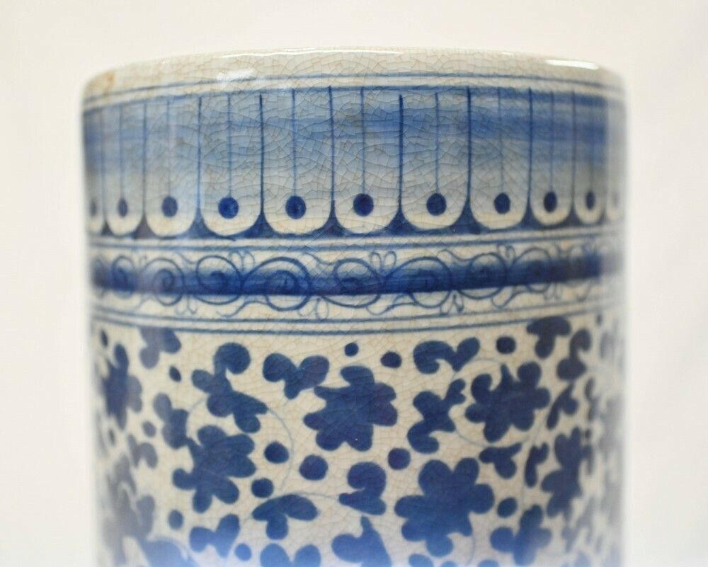 Chinese Blue And White Porcelain Urn   Ming Floral Umbrella Stand photo buy
