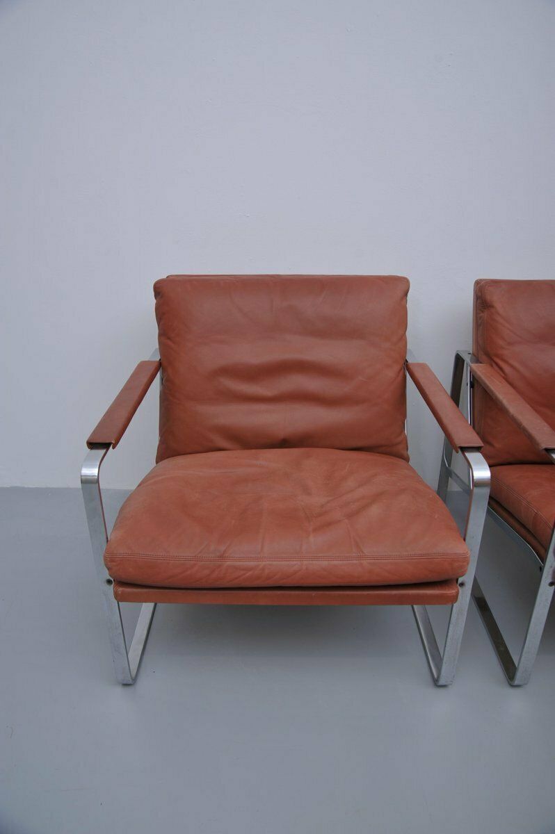 photo furniture Vintage Lounge Chairs By Preben Fabricius & Jørgen Kastholm For Knoll, Set Of 2