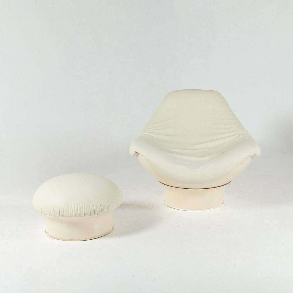Vintage Rodica Lounge Chair & Ottoman By Mario Brunu For Comfort Italy, 1968, Set Of 2 photo Furniture
