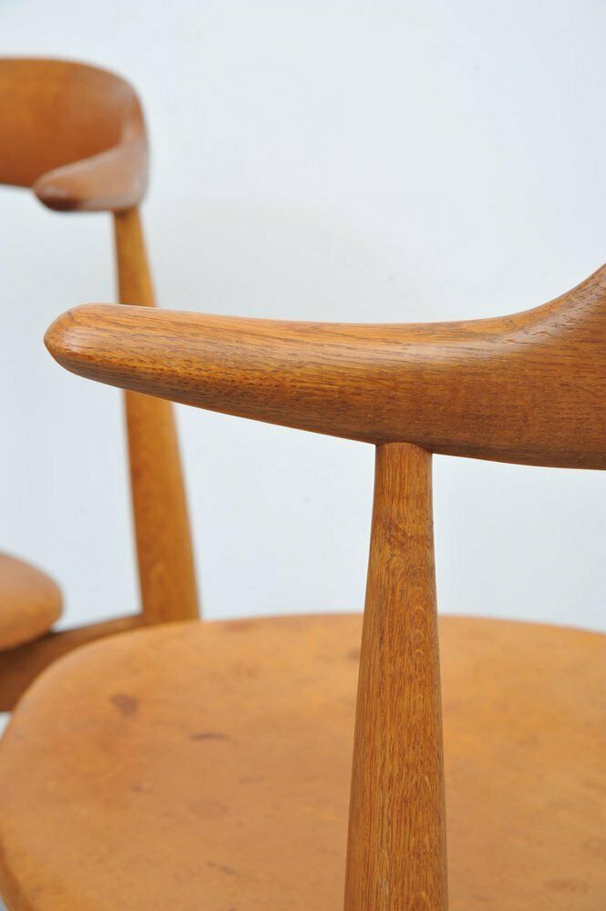 Fh4104 Heart Chair By Hans J. Wegner For Fritz Hansen, Set Of 5 photo Furniture