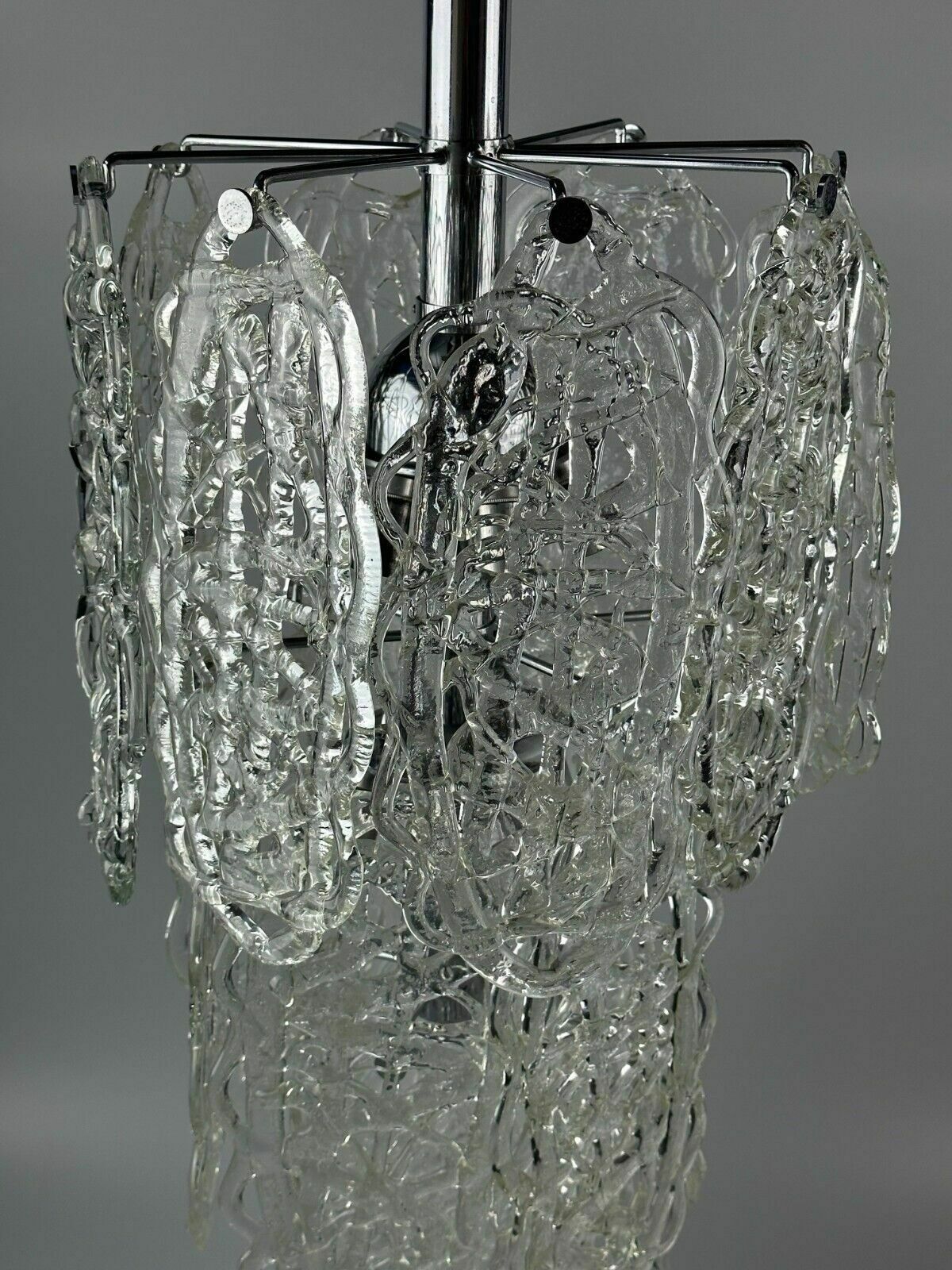 60s 70s Chandelier Av Mazzega Chandelier “Ragnatela” Murano Glass Space Age photo buy