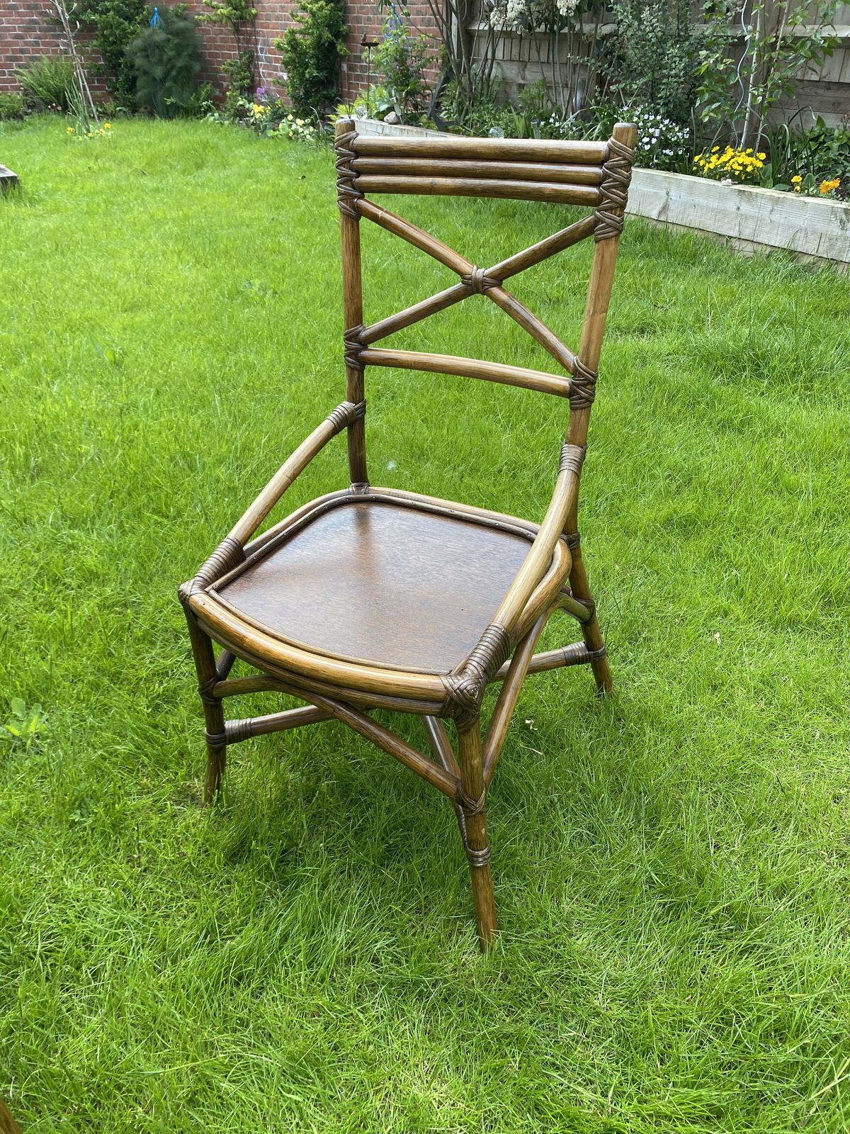 Angrave’s ‘Invincible’ Cane/Rattan Dining Table & Chairs 70s Mid Century photo for sale