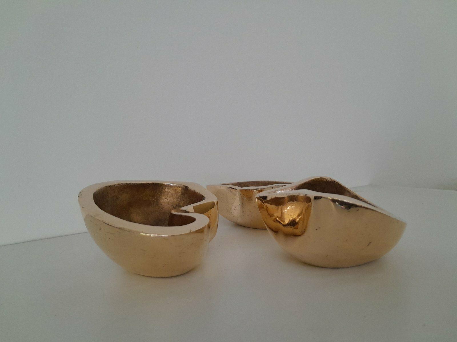 Belgian Polished Bronze Vide Poches In The Style Of Ado Chale, 1970s, Set Of 3 photo 1160.0