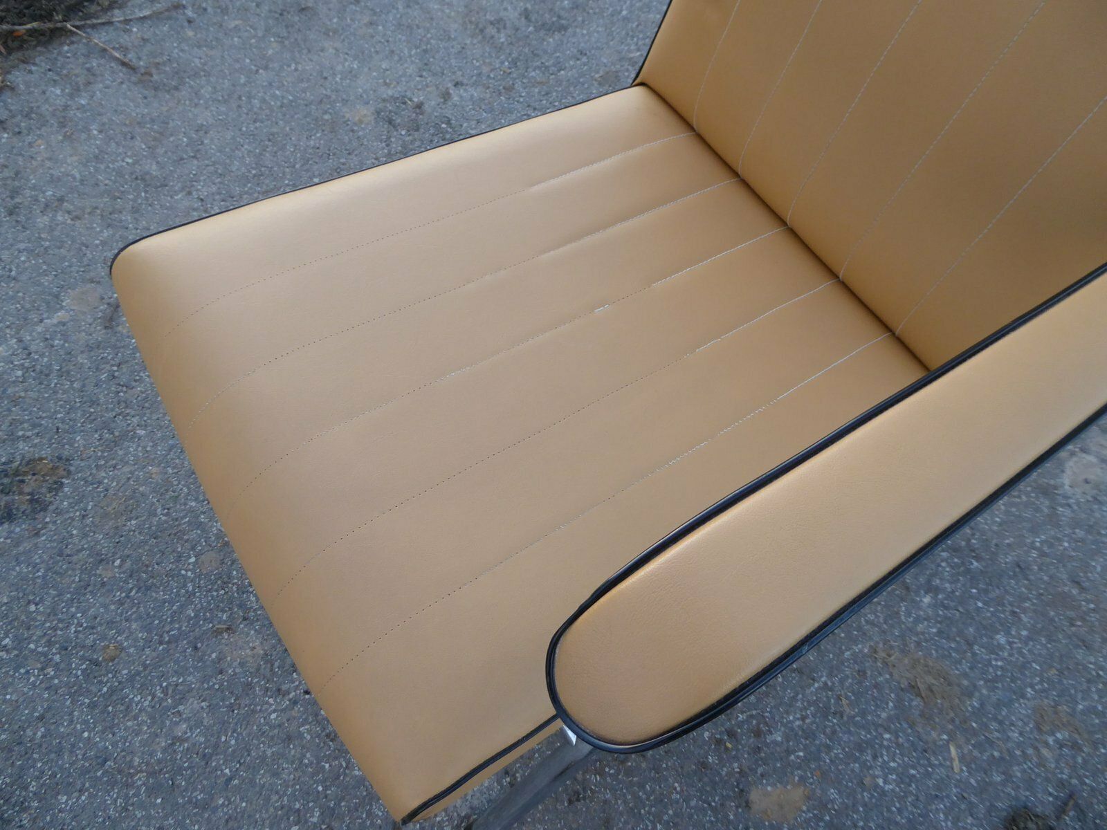 Furniture Vintage Tubular Steel Armchairs, 1950s, Set Of 2 photo