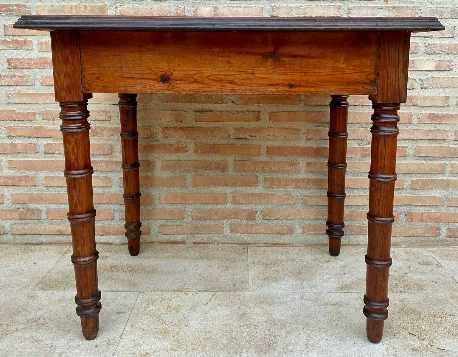 photo vinterior Early 20th Century French Oak Worktable With One Drawer, 1920s