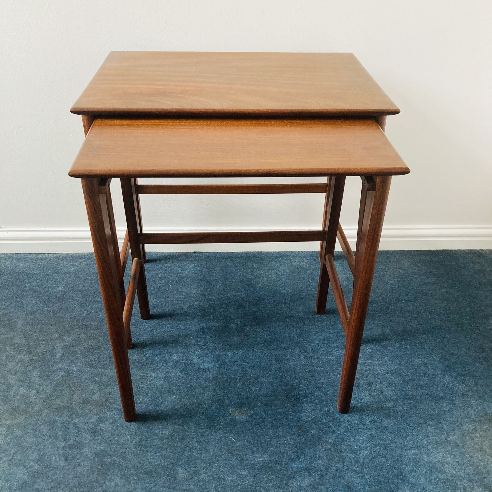 Mid Century Danish Nesting Side Tables photo vintage