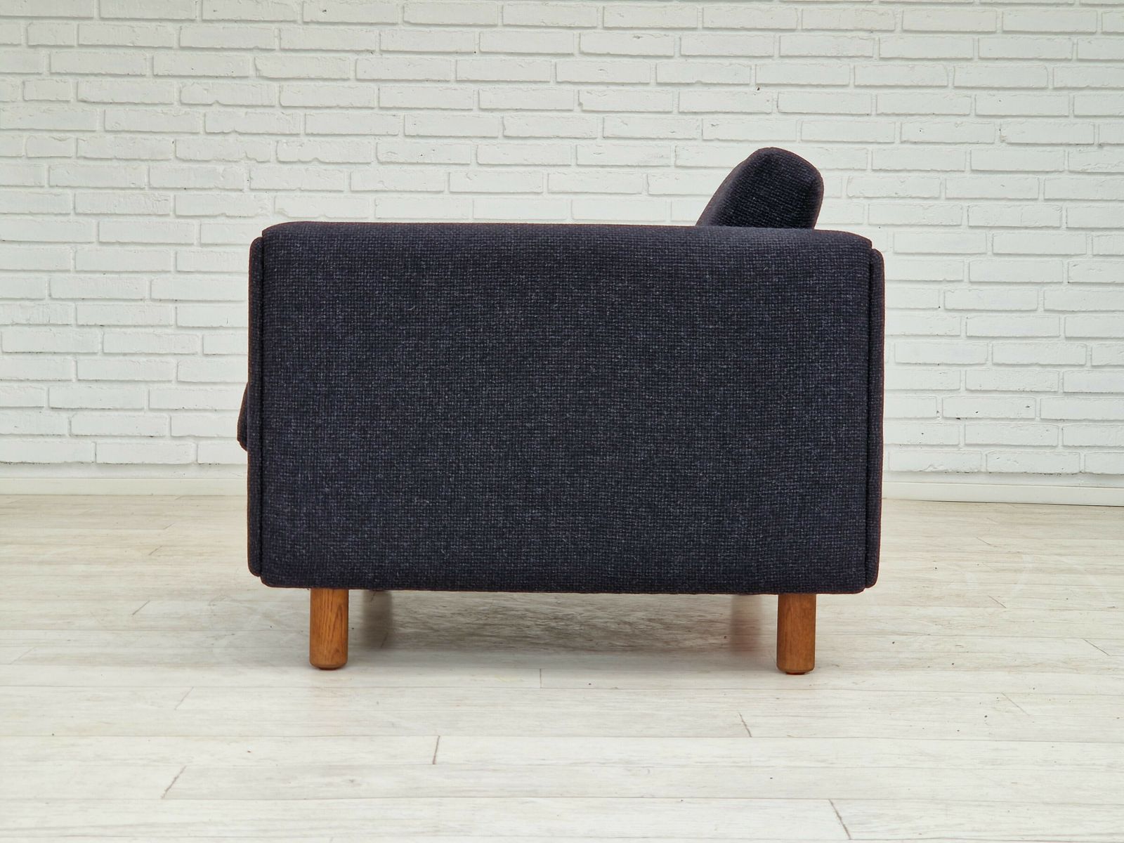 photo for sale 1970s, Danish Design By H.J. Wegner, Reupholstered Armchair, Model Ge300.
