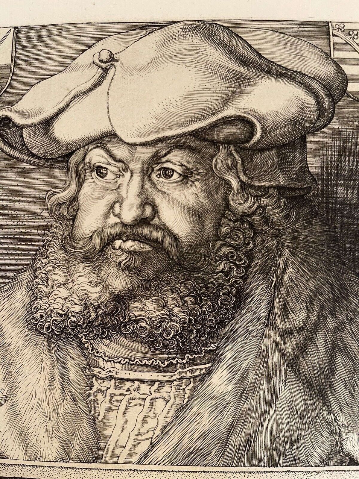 Portrait Of Frederic The Wise, Prince Elector Of Saxony Etching photo Art