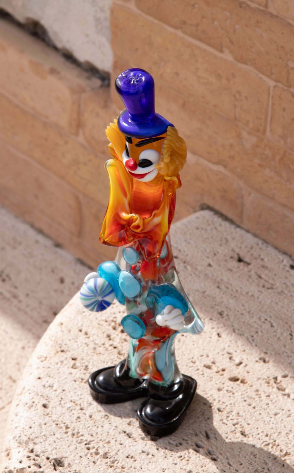 photo for sale Murano Glass Clown Italy, 1950s