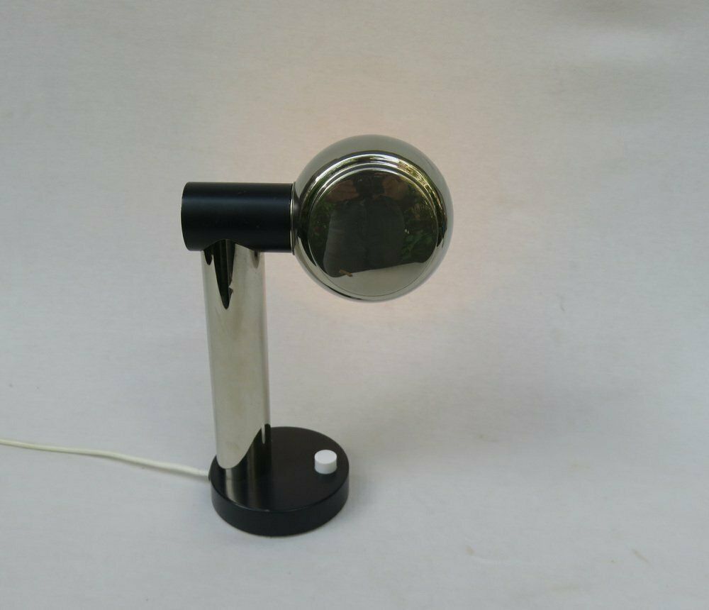 Lighting Small Italian Table Lamps In Brass, 1970s, Set Of 2 photo