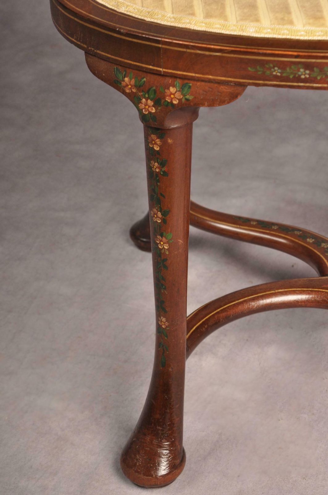 photo for sale Fine Painted Mahogany Edwardian Armchair