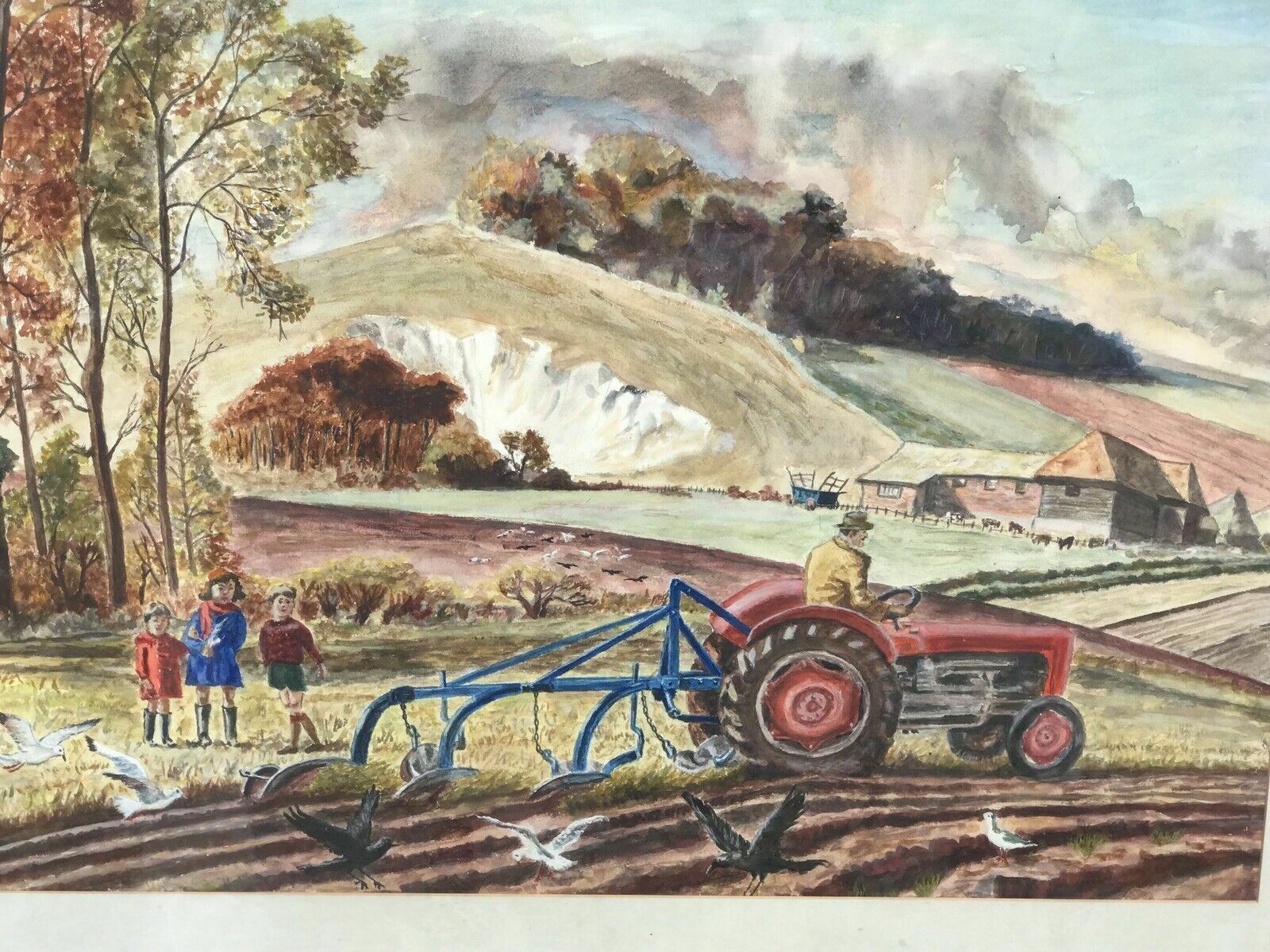 Original Watercolour Painting By Irish Artist D Mccarthy photo furniture