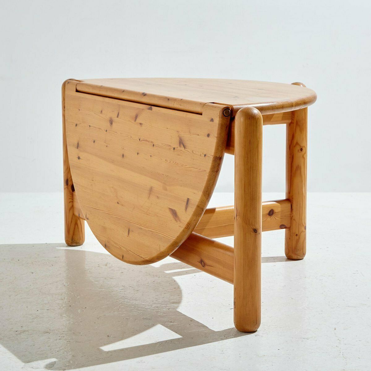 Furniture Pinewood Dining Set By Rainer Daumiller For Hanex, 1980s, Set Of 7 photo