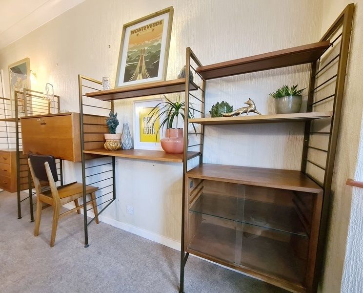 Four Bay Mid Century Ladderax Units photo furniture